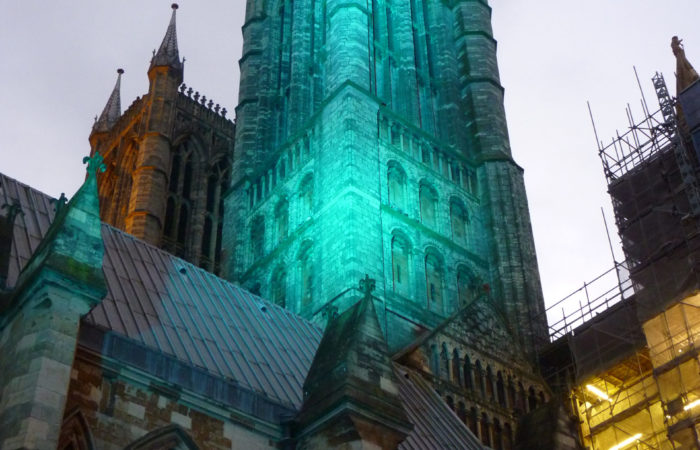 Lincoln Cathedral Connected Lighting Trial 26.11.15 #1