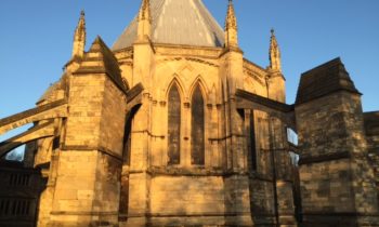 Lincoln Cathedral News - Pinnacle removed from Chapter House