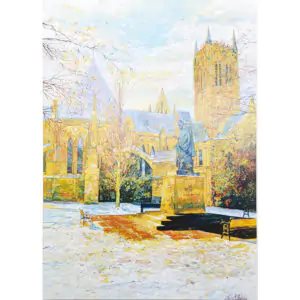 A Blanket Of Snow Christmas Card | Lincoln Cathedral