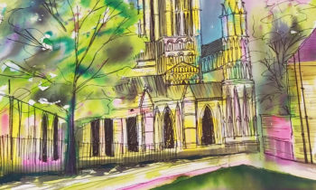Lincoln Cathedral News - Energy and colour the winning combination for Cathedral art competition.