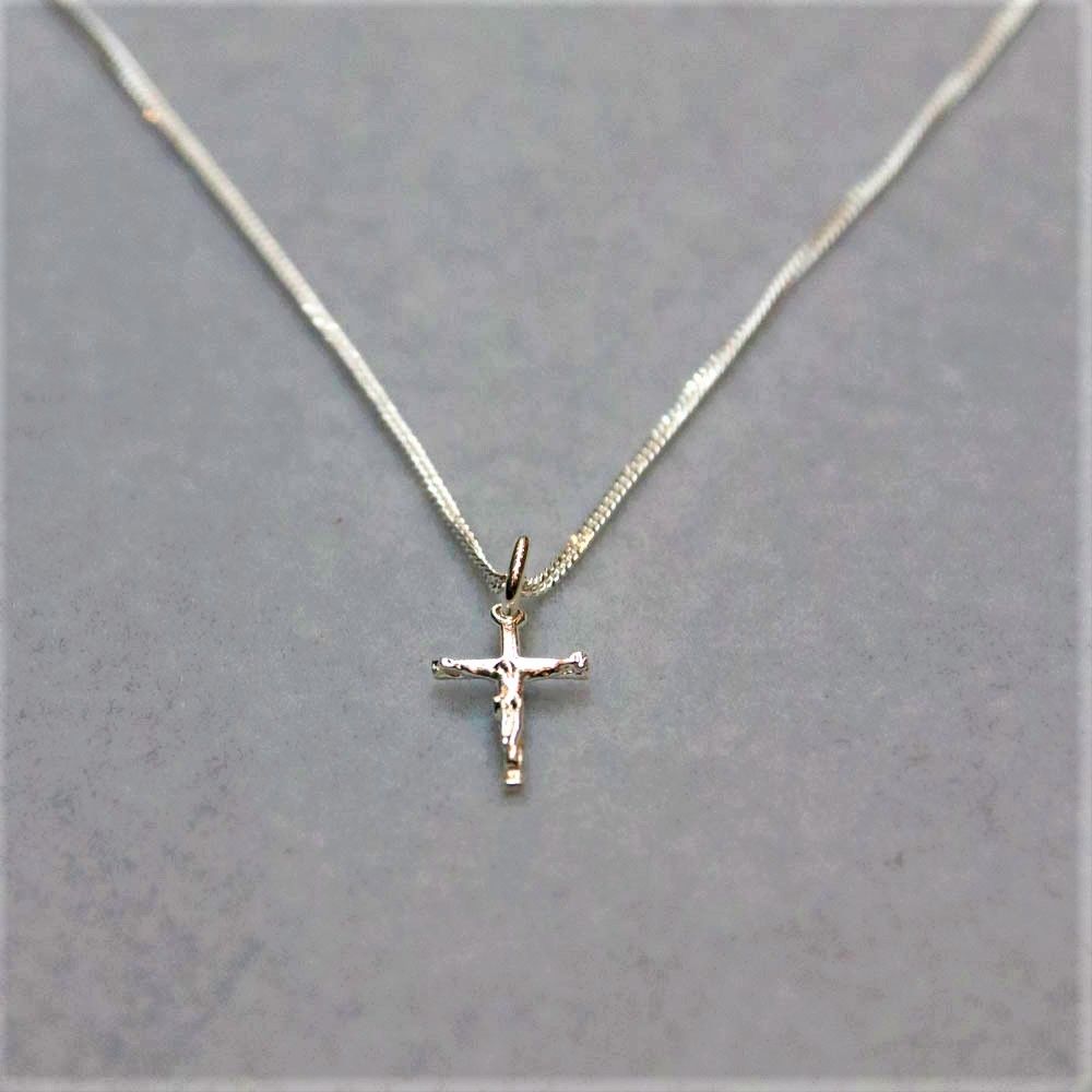 Sterling Silver Small Crucifix - Lincoln Cathedral