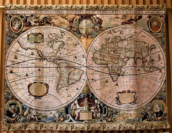 World Map Tapestry