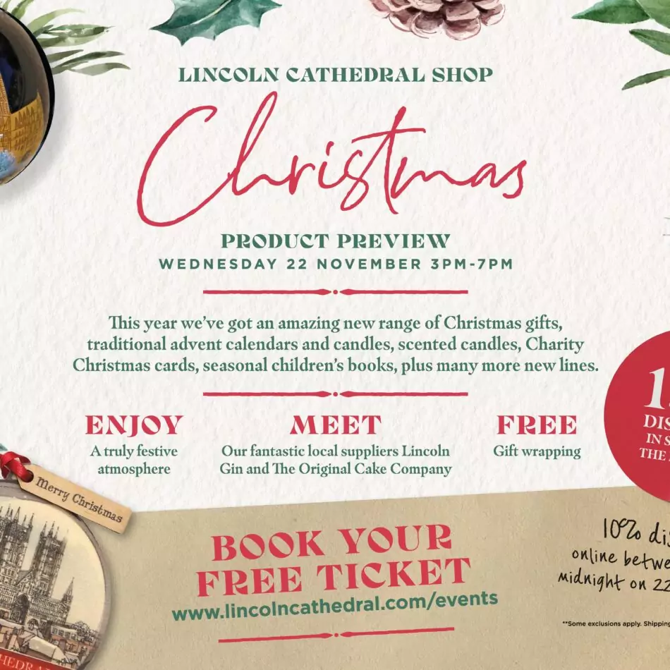 Lincoln Cathedral Shop Christmas Preview | Lincoln Cathedral