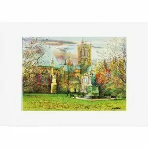 Mounted Print 'Cathedral Green, Autumn Leaves' by Carl R. Paul