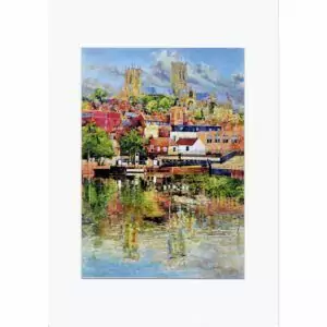 Mounted Print 'Lincoln Cathedral Reflections' by Carl R. Paul