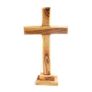 Olive Wood Standing Cross