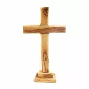 Olive Wood Standing Cross
