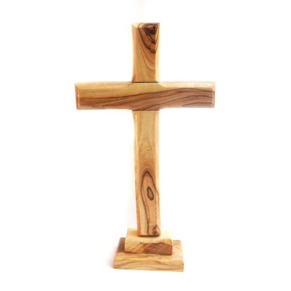 Olive Wood Standing Cross
